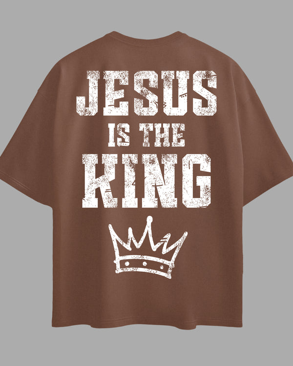Oversized Exclusive - Jesus is The King Marrom