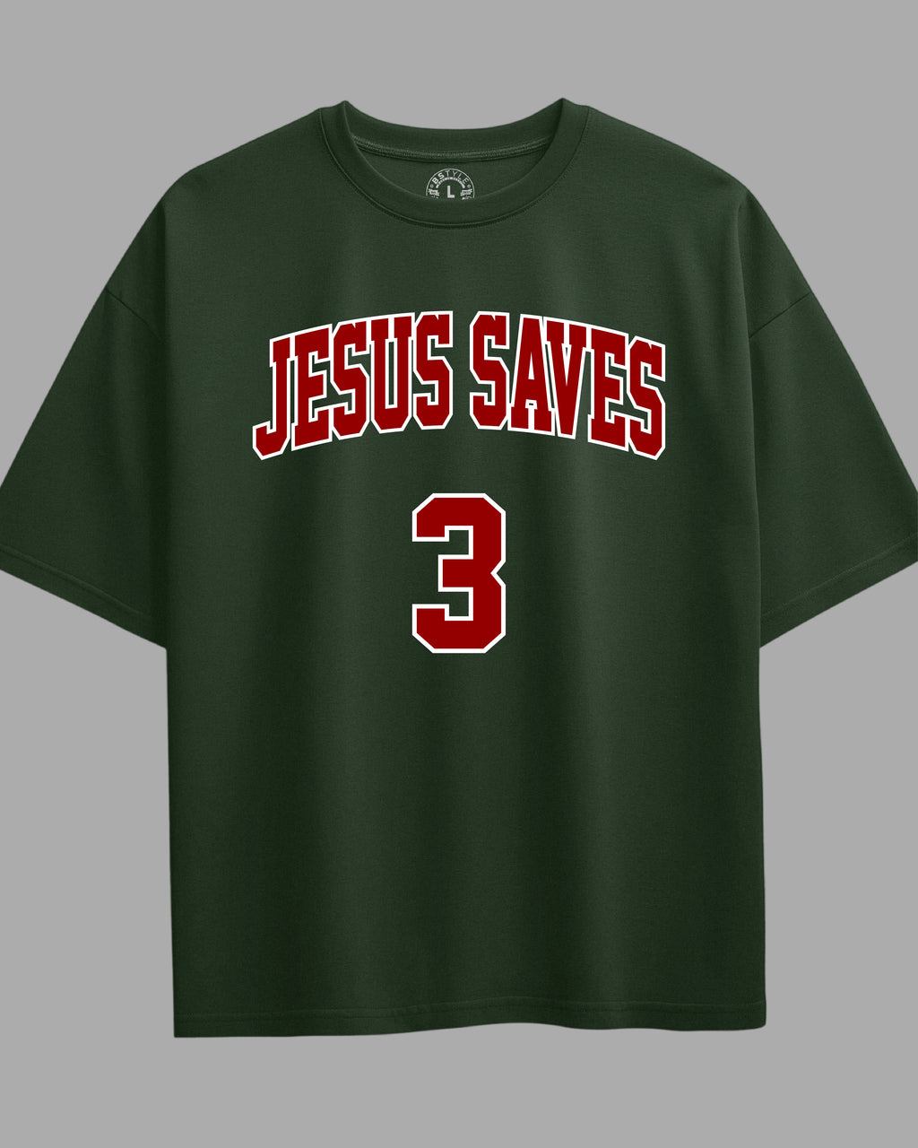 Oversized Exclusive - Jesus Saves 3.0 Verde