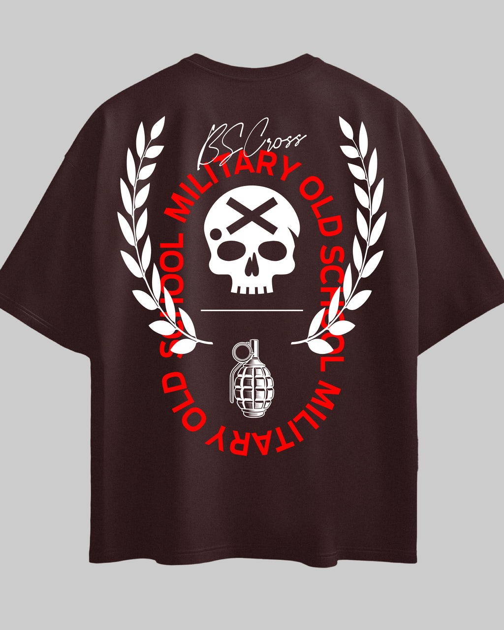 Oversized Exclusive - Military Old School Marrom