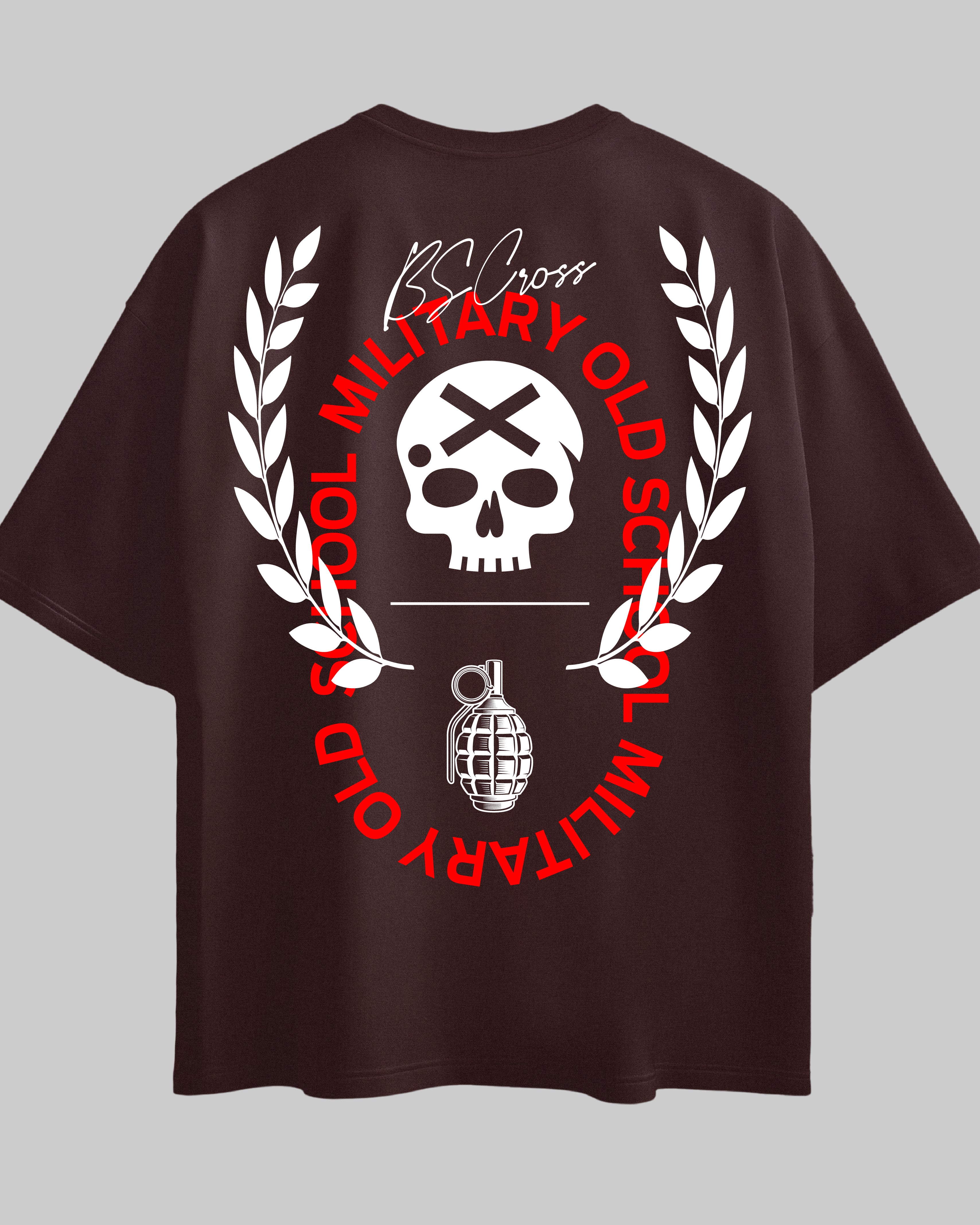 Oversized Exclusive - Military Old School Marrom