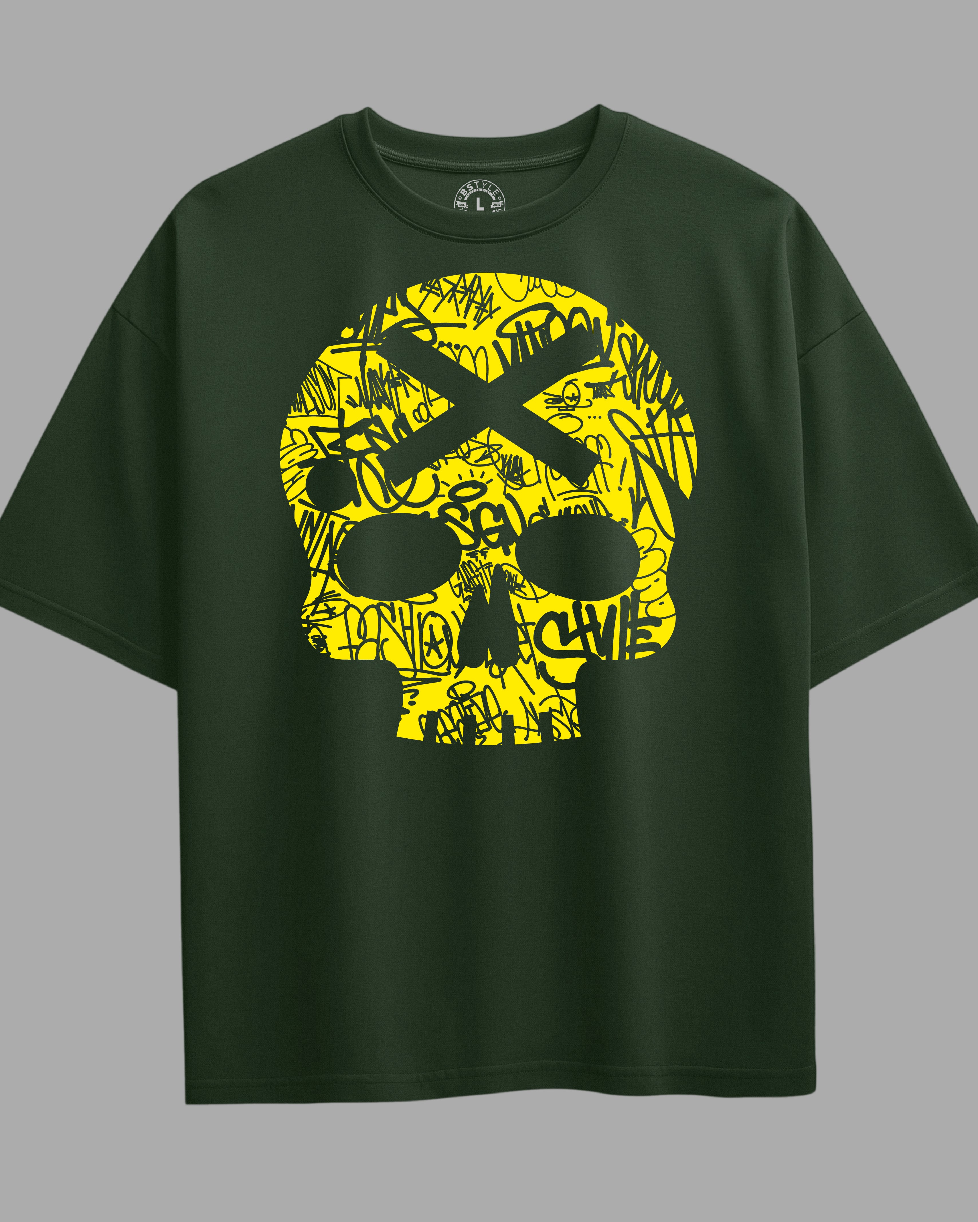 Oversized Exclusive - Yellow Skull Verde