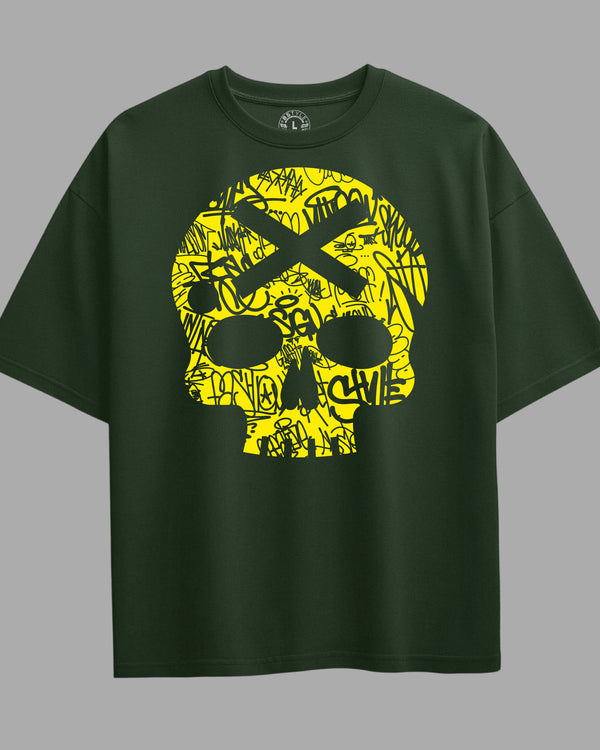 Oversized Exclusive - Yellow Skull Verde