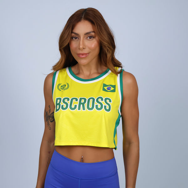 Cropped Brasil Copa 2k26 - Amarelo