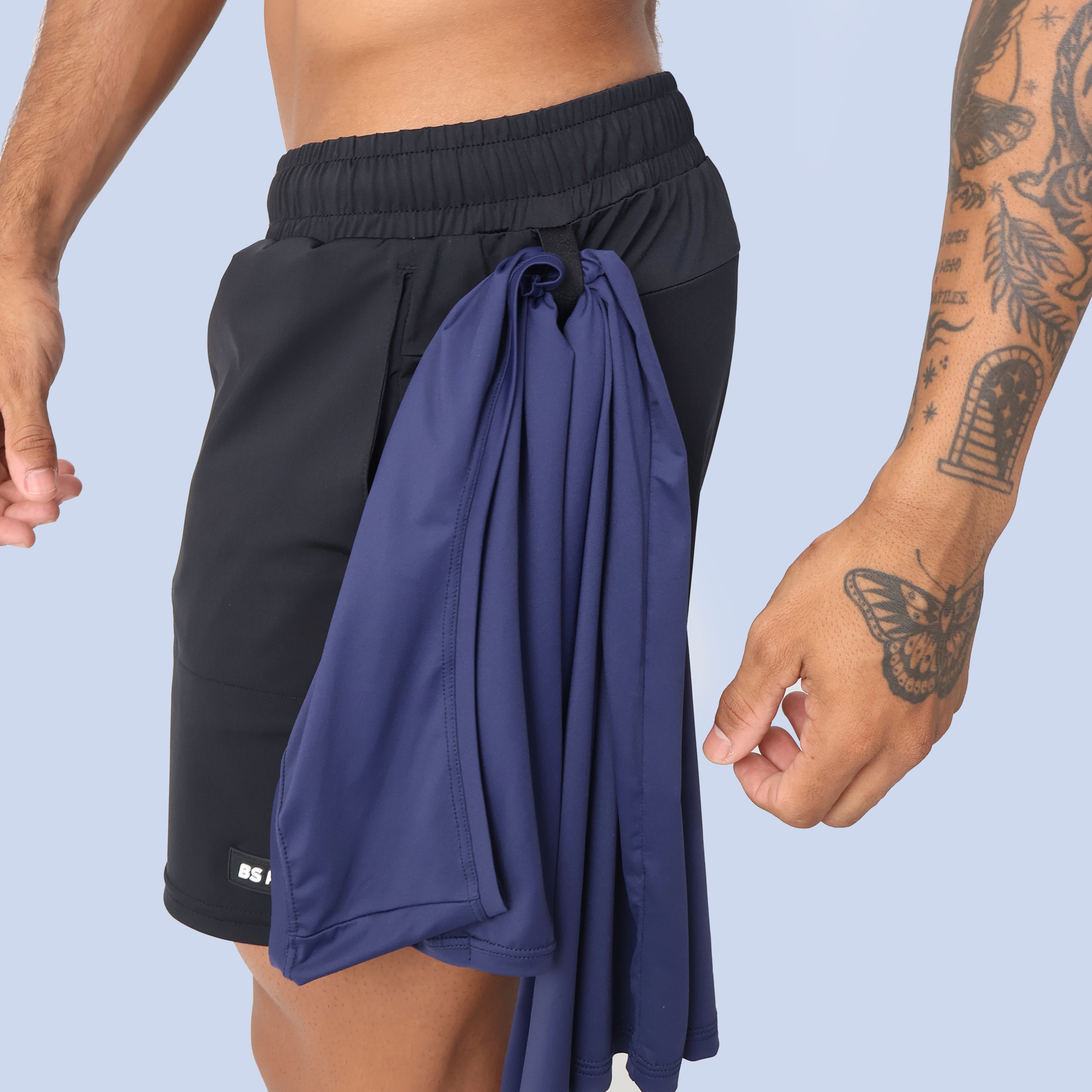 Short Curto HYBRID BS PRO - Preto