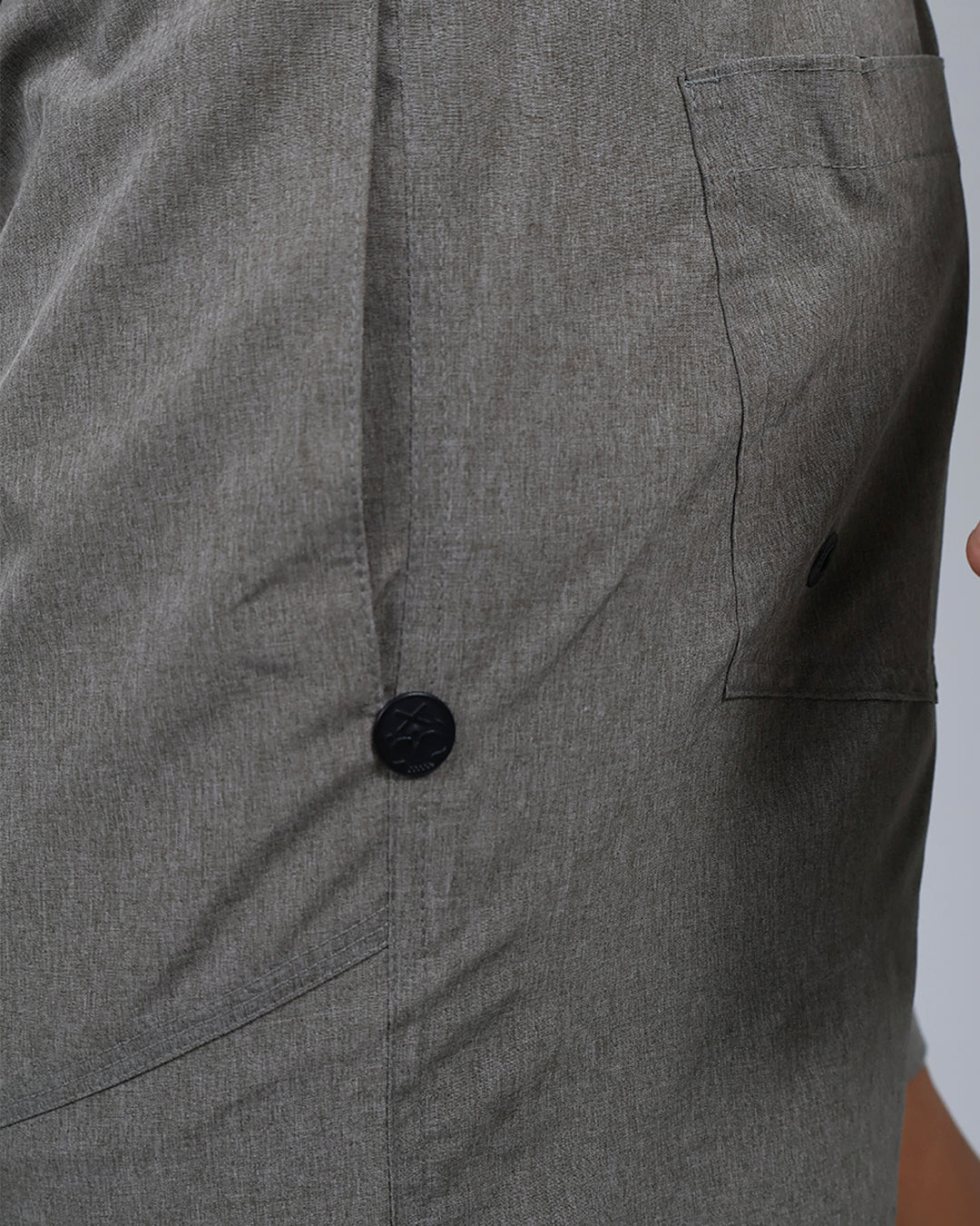 Short Masc c/ Bolso e Zíper - Concreto