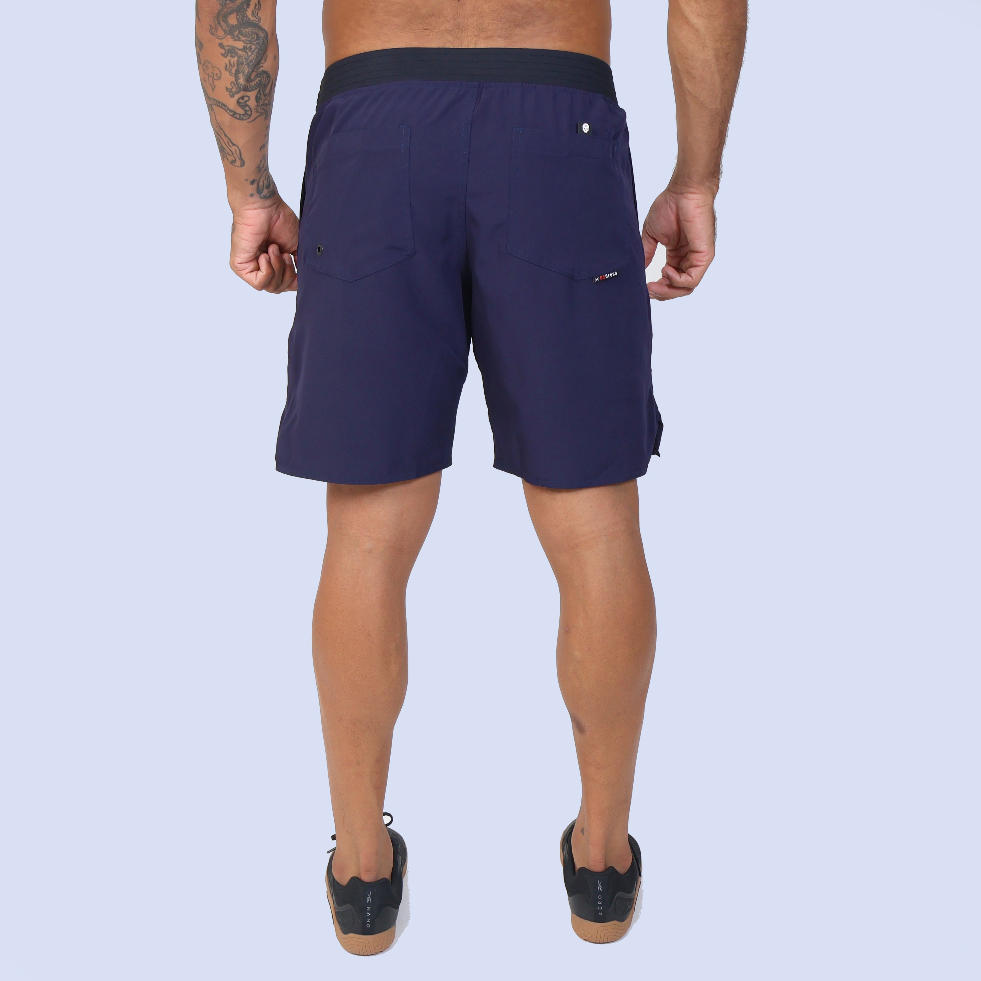 Short c/ Bolso e Recortes - Marinho