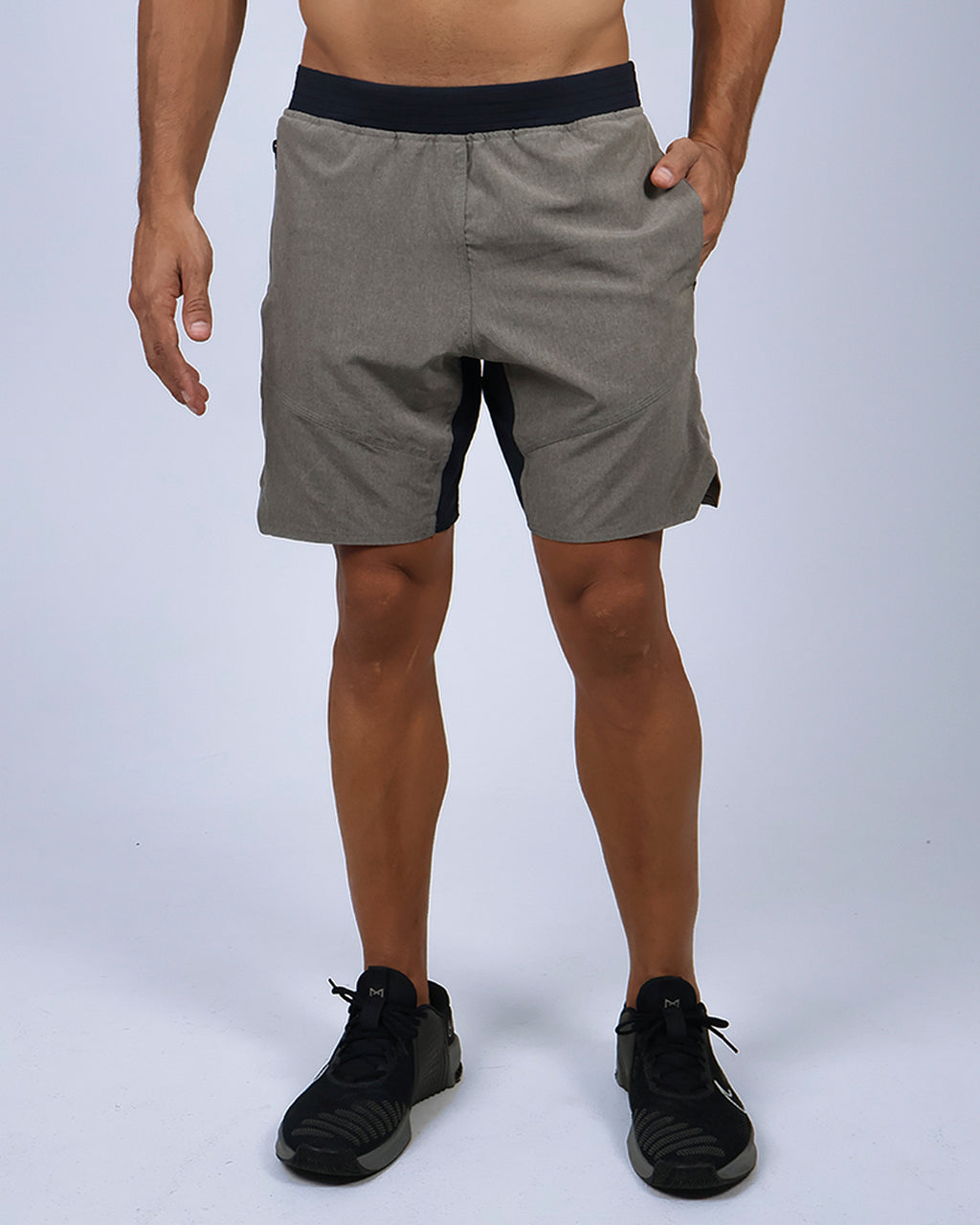 Short Masc c/ Bolso e Zíper - Concreto