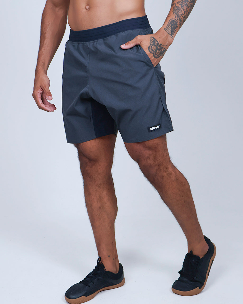 Short Masc Cós Estreito - Chumbo