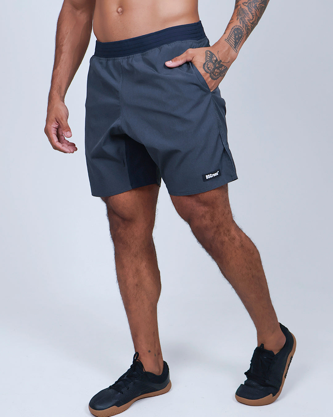 Short Masc Cós Estreito - Chumbo