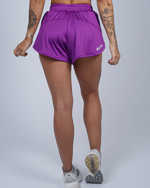 Short Fem Híbrido Running - Roxo Hebe