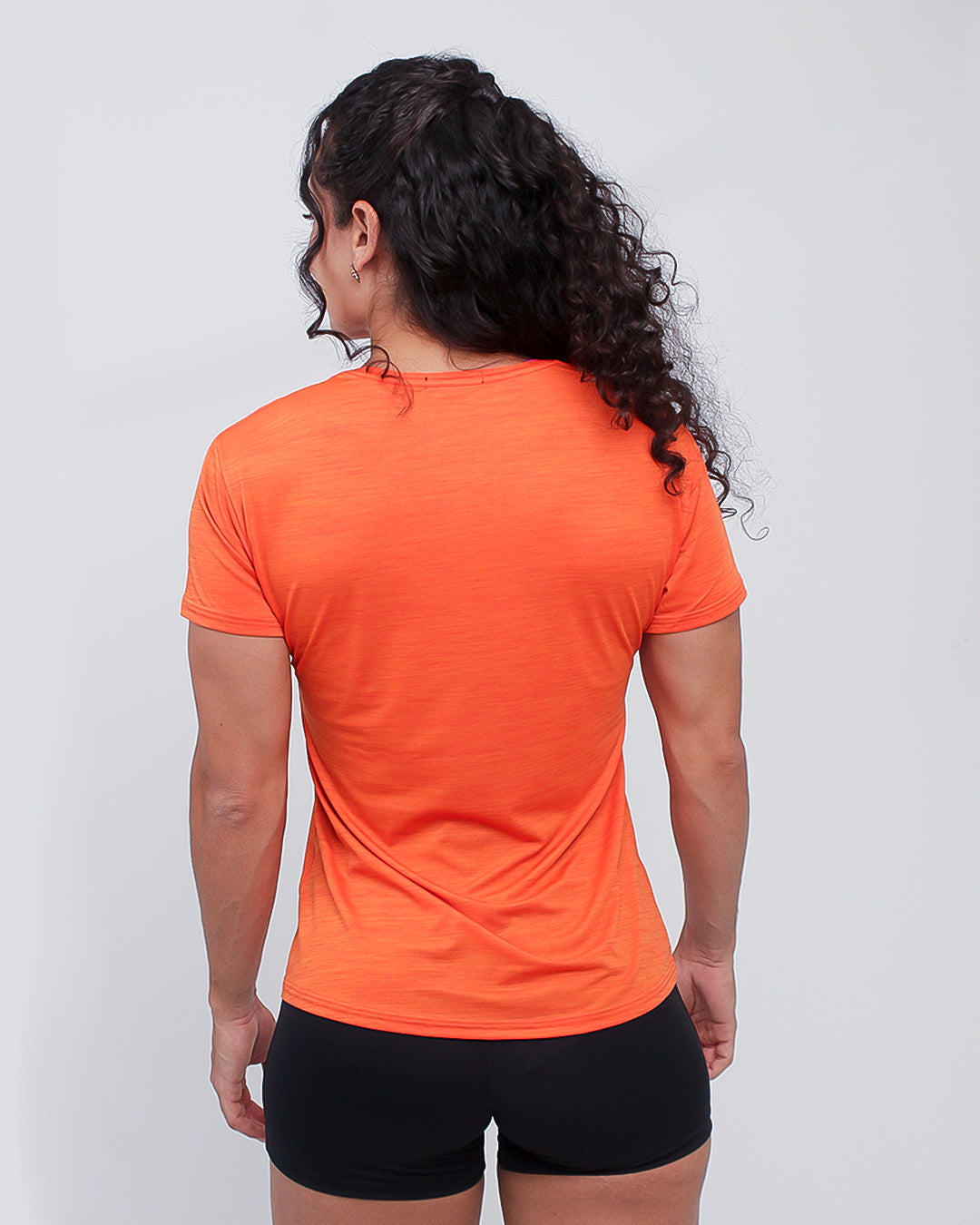 Camiseta Fem Caveira - Laranja