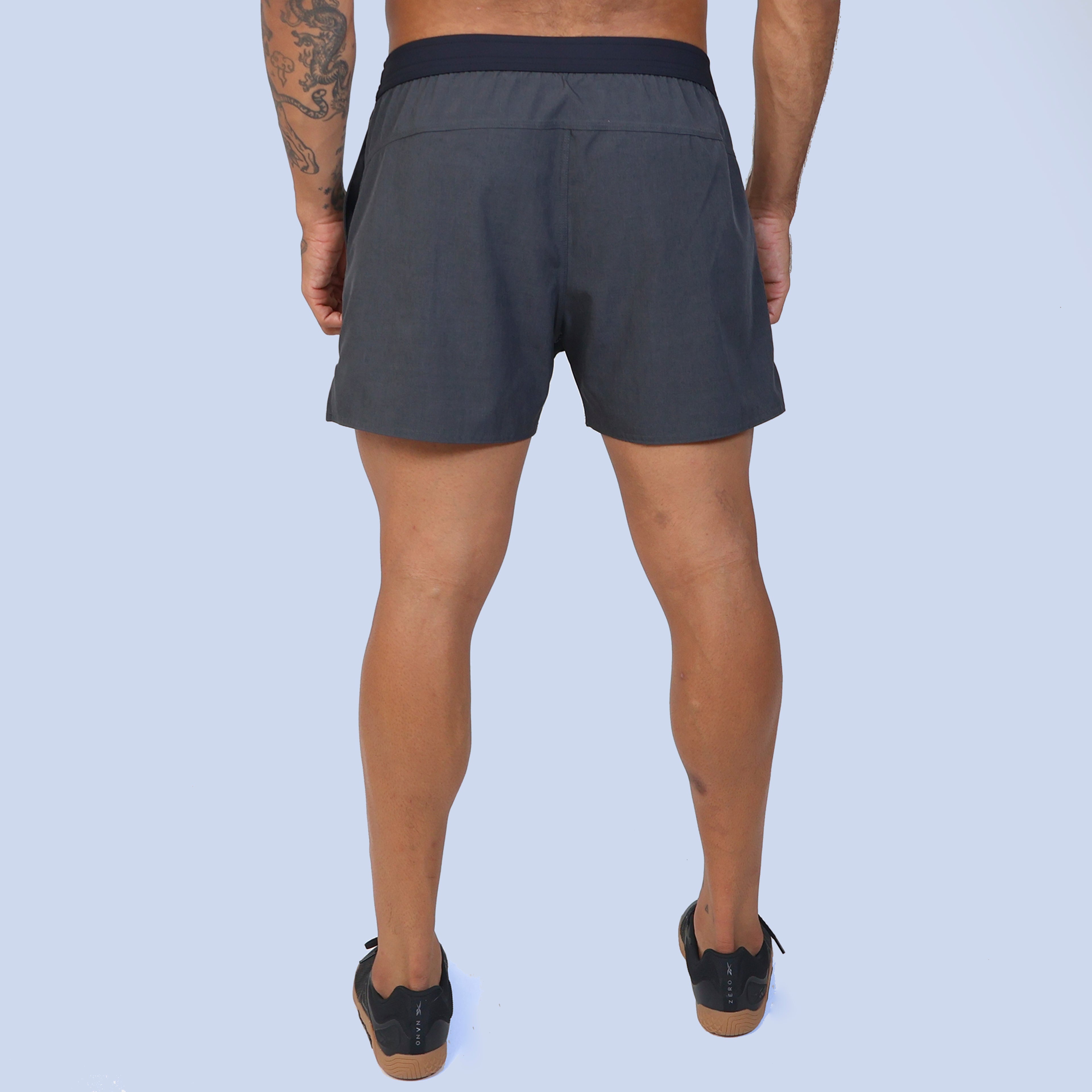 Short Curto c/ Bolso - Chumbo