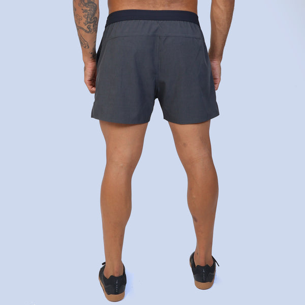 Short Curto c/ Bolso - Chumbo