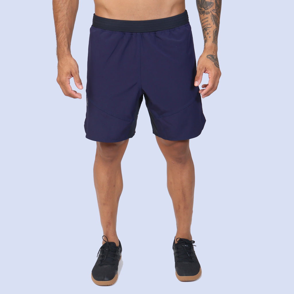 Short c/ Bolso e Recortes - Marinho