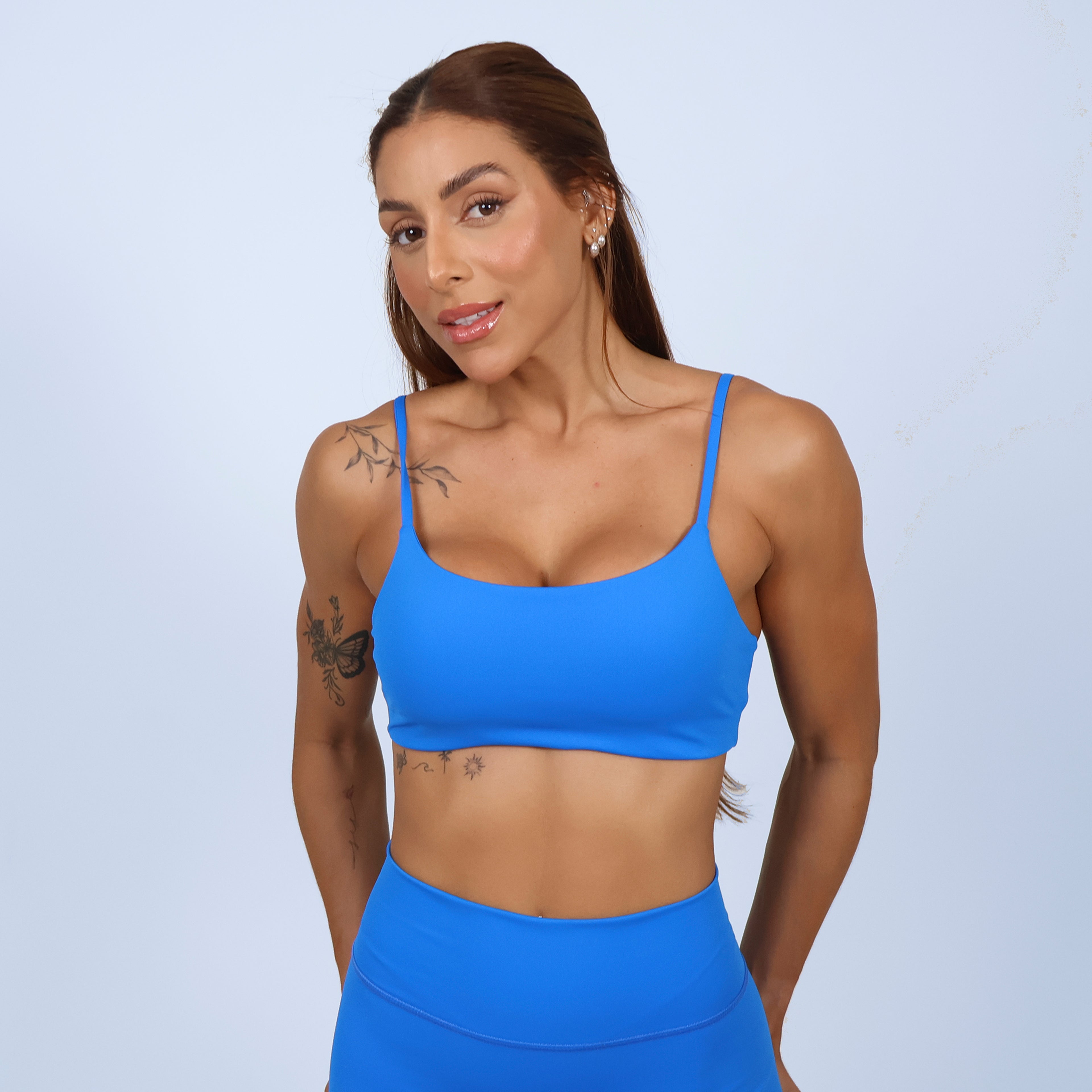 Top Com Alças Básica - Blue