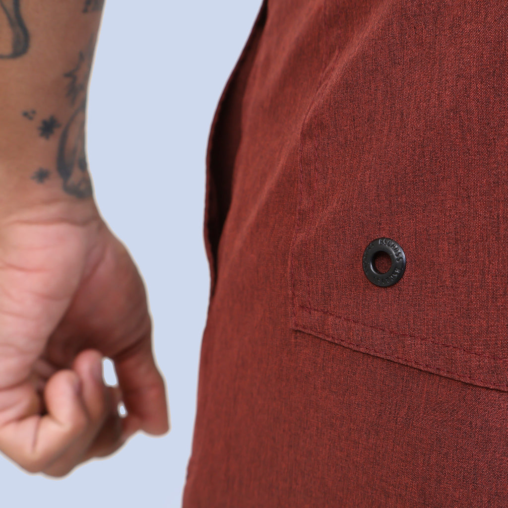 Short c/ Bolso e Recortes - Mescla Vinho