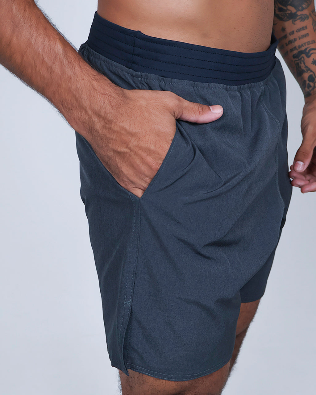 Short Masc Cós Estreito - Chumbo