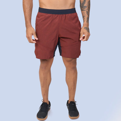 Short c/ Bolso e Recortes - Mescla Vinho