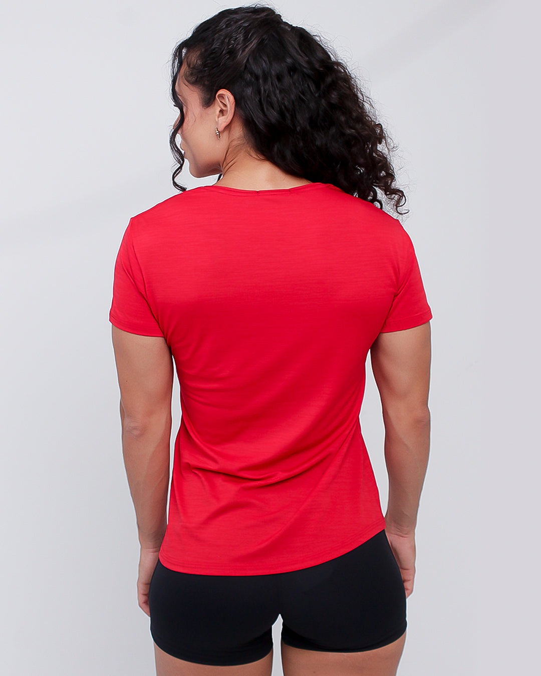 Camiseta Fem Caveira - Vermelho