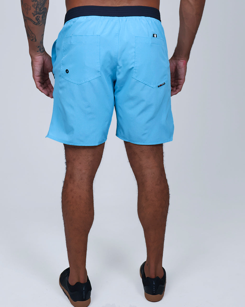 Short Masc c/ Bolso e Zíper - Azul Claro