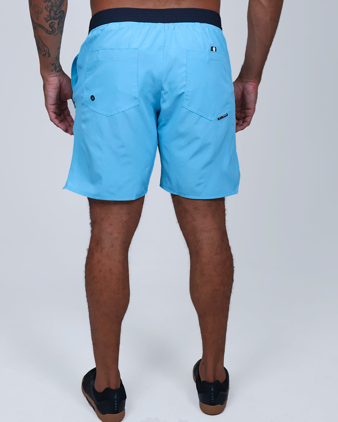 Short Masc c/ Bolso e Zíper - Azul Claro