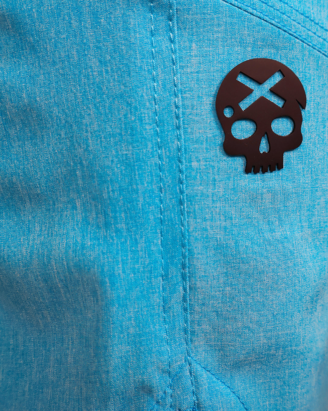 Short Masc c/ Bolso e Zíper - Azul Claro