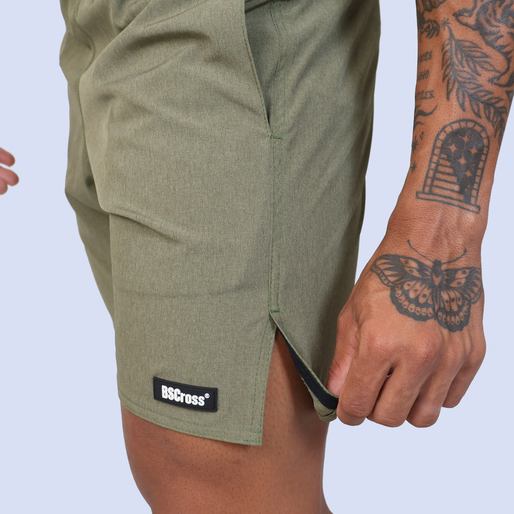 Short Cós Estreito - Olive Mescla