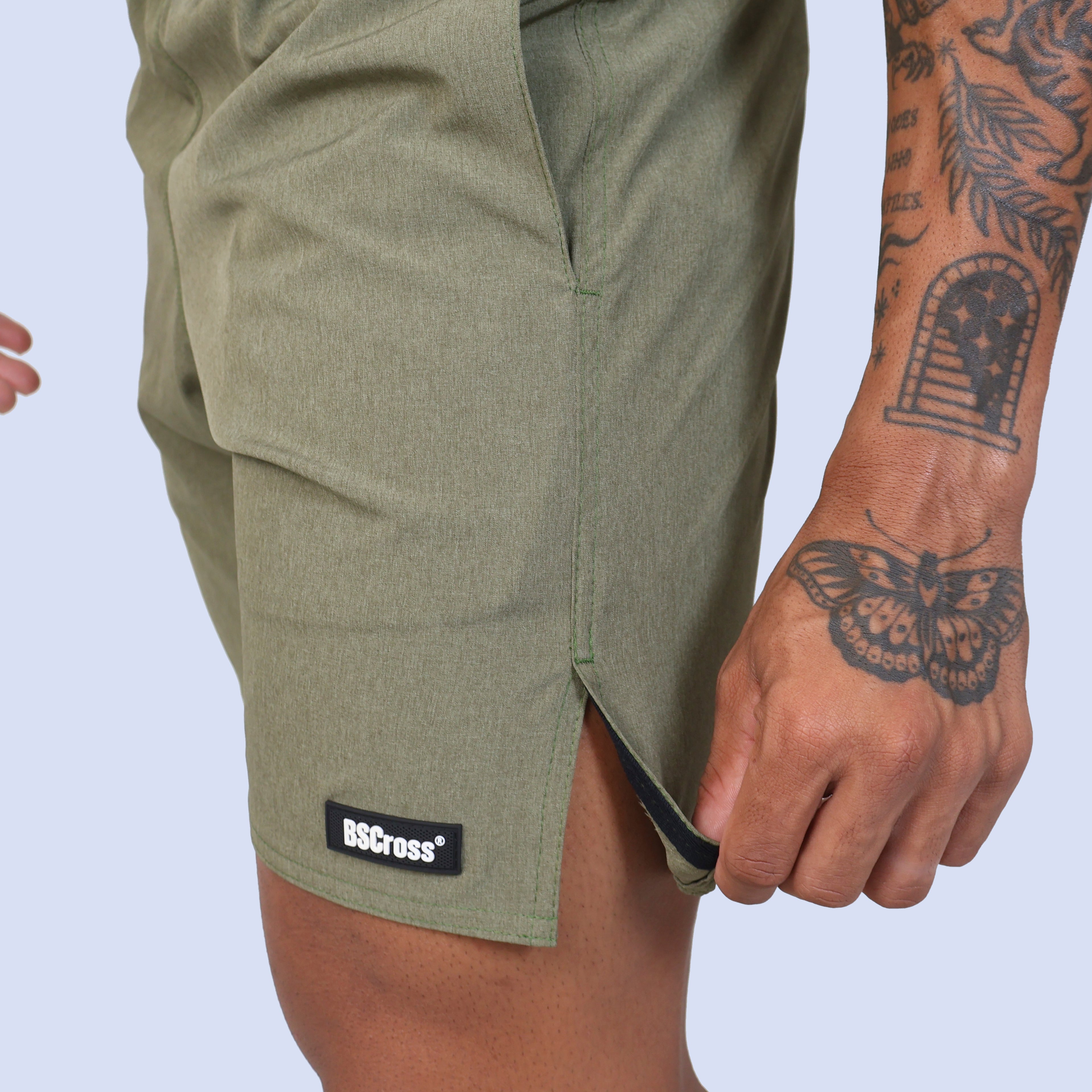 Short Cós Estreito - Olive Mescla