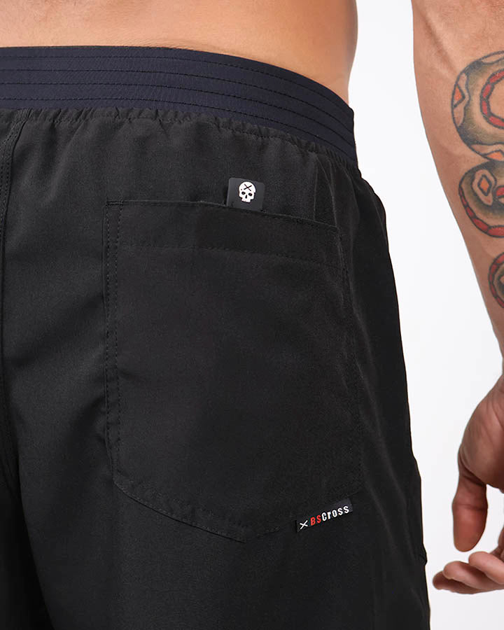 Short Masc c/ Bolso e Zíper - Preto