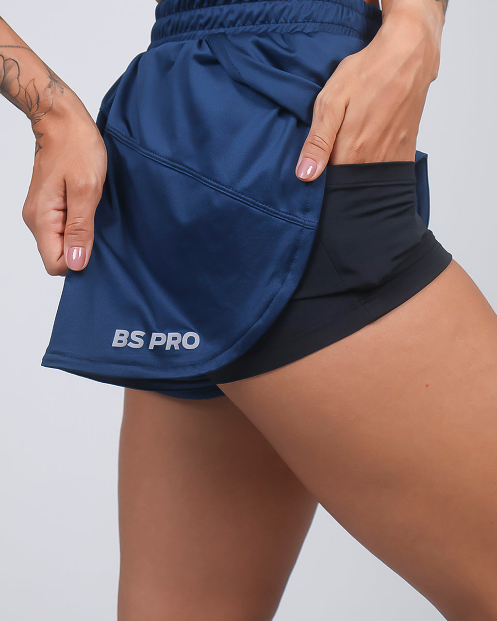 Short Fem Híbrido Running - Moolight Ocean