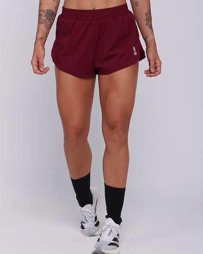 Short Fem Tactel Run - Royale (Vinho)