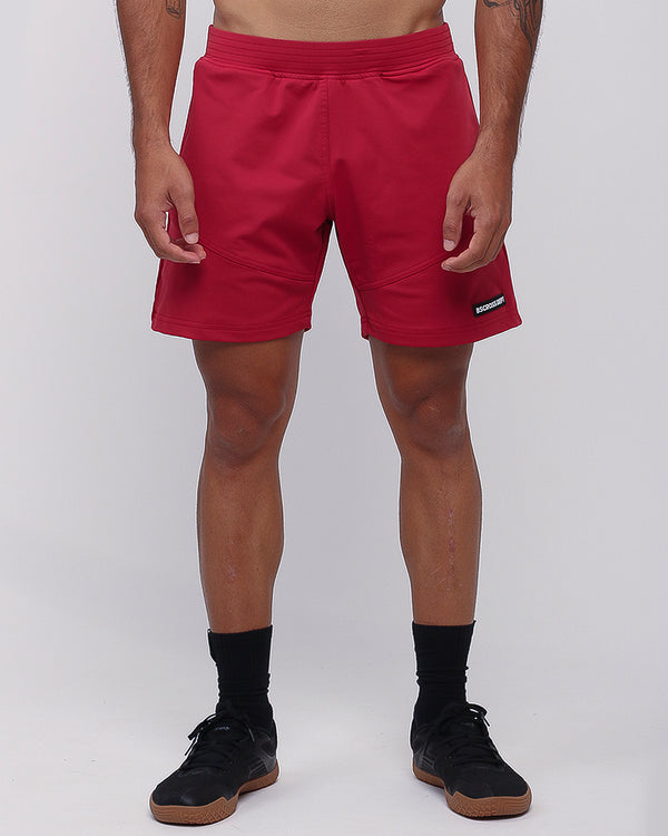 Short Masc c/ Recortes - Vermelho