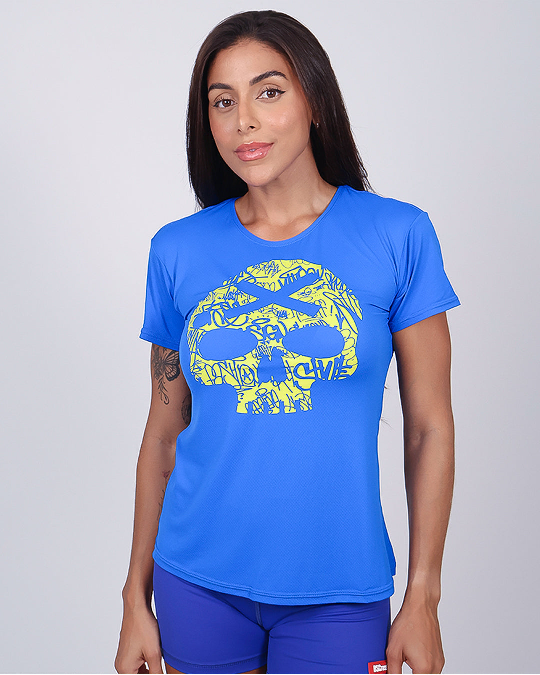 Camiseta Fem BS Skull - Blue