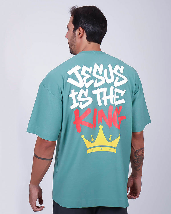 Big Oversized Jesus is The King - Verde