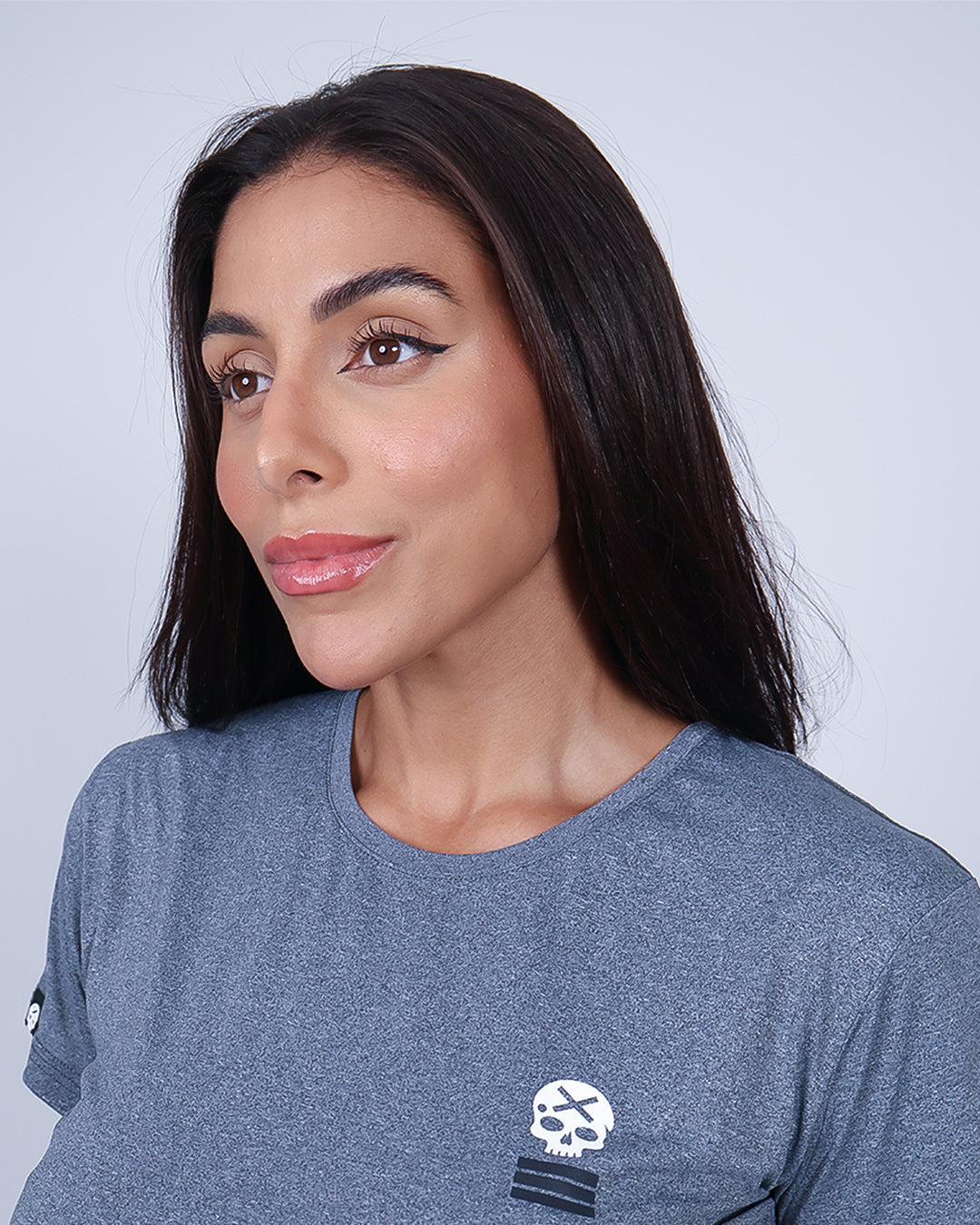 Camiseta Fem Wod Life - Cinza