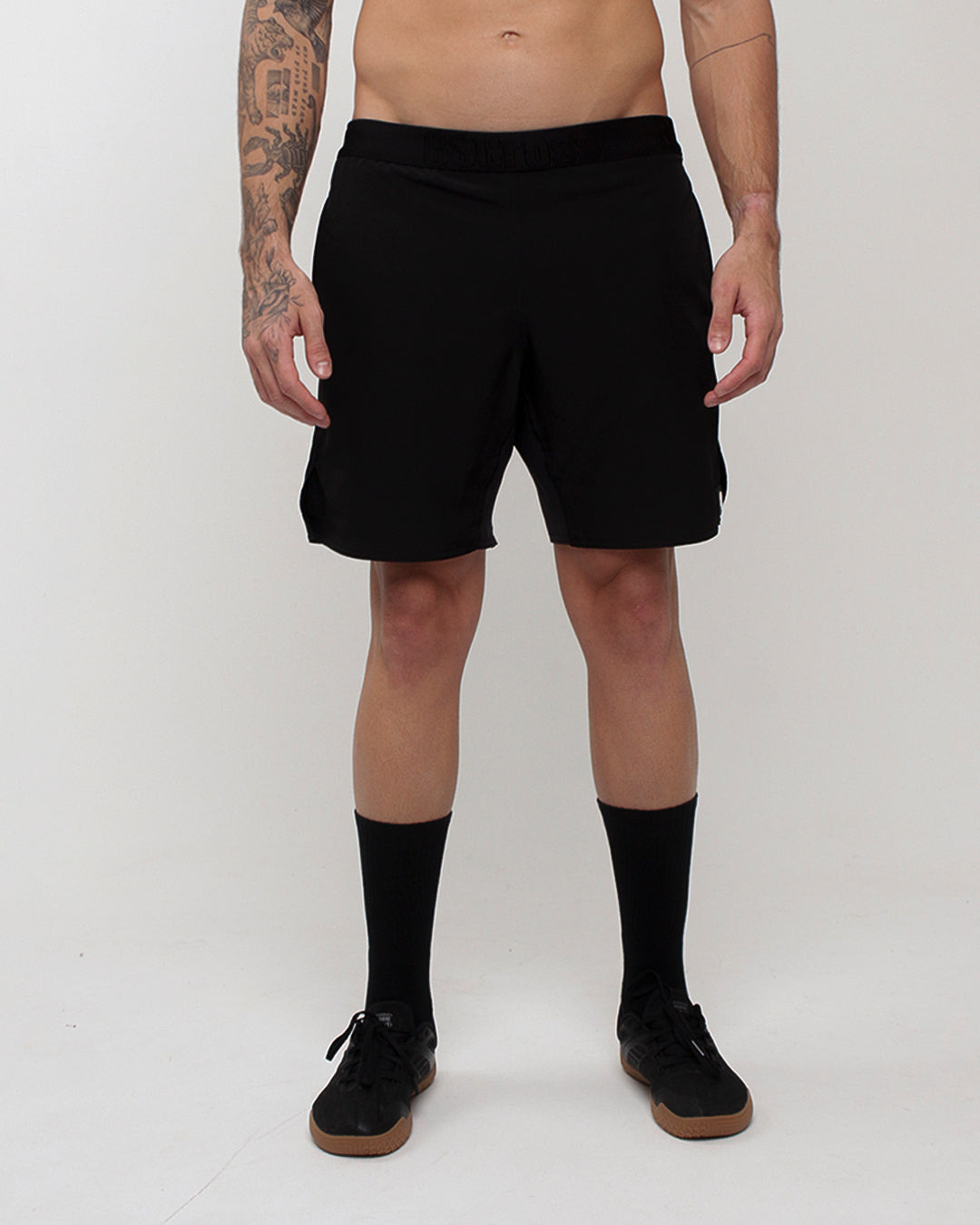 Short Masc Cós Elástico c/ Térmico - Preto