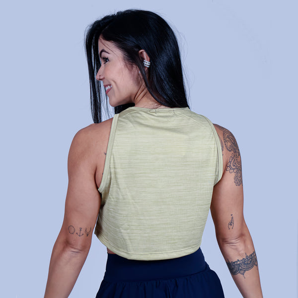Cropped BUTTERFLY SKULL - Bege