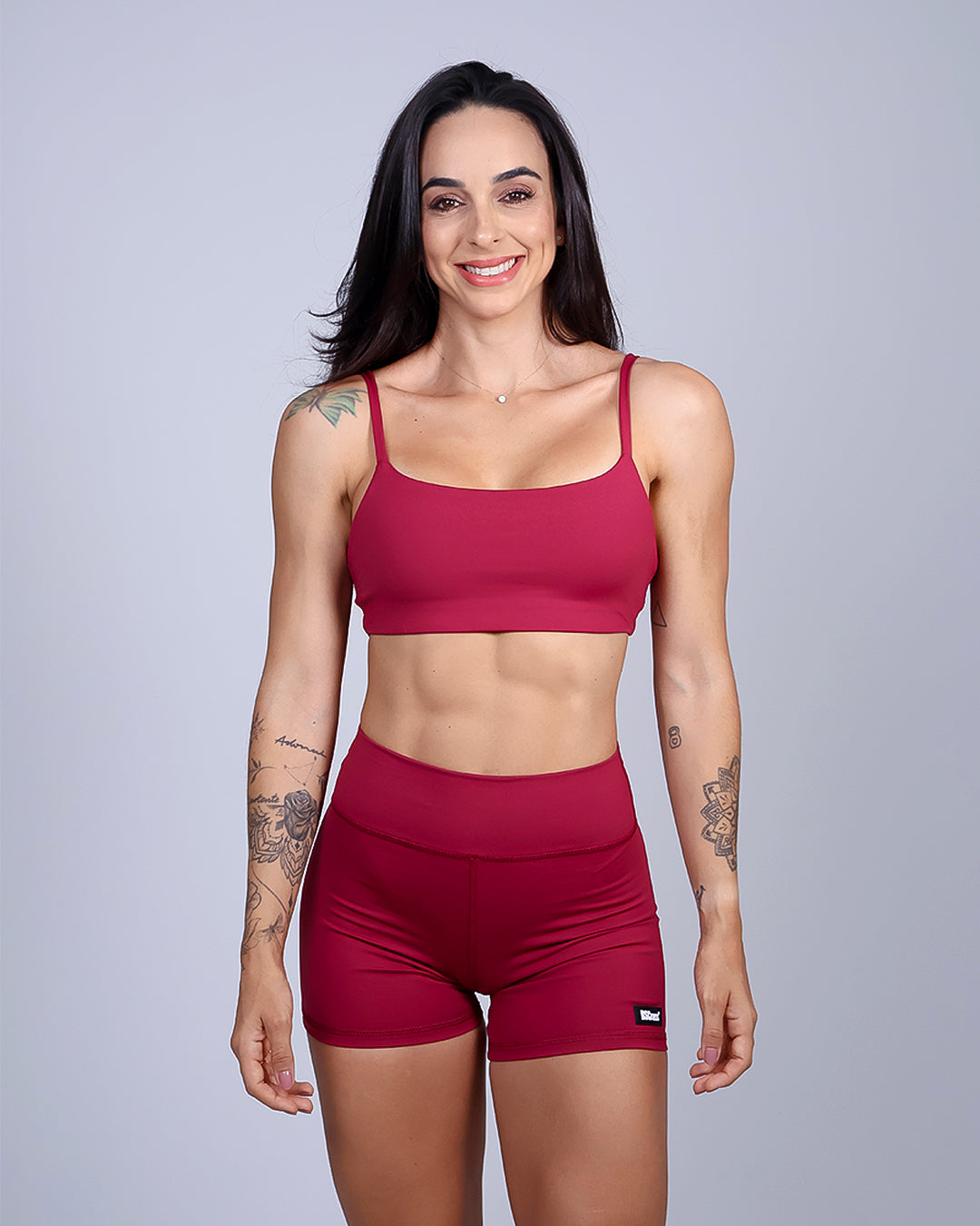 Top c/ Alça Básico - Framboesa