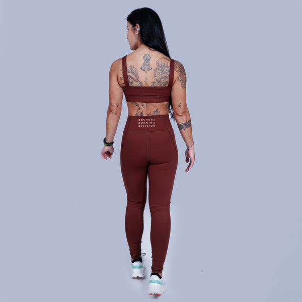 Legging Alta Compressão Running - Couro