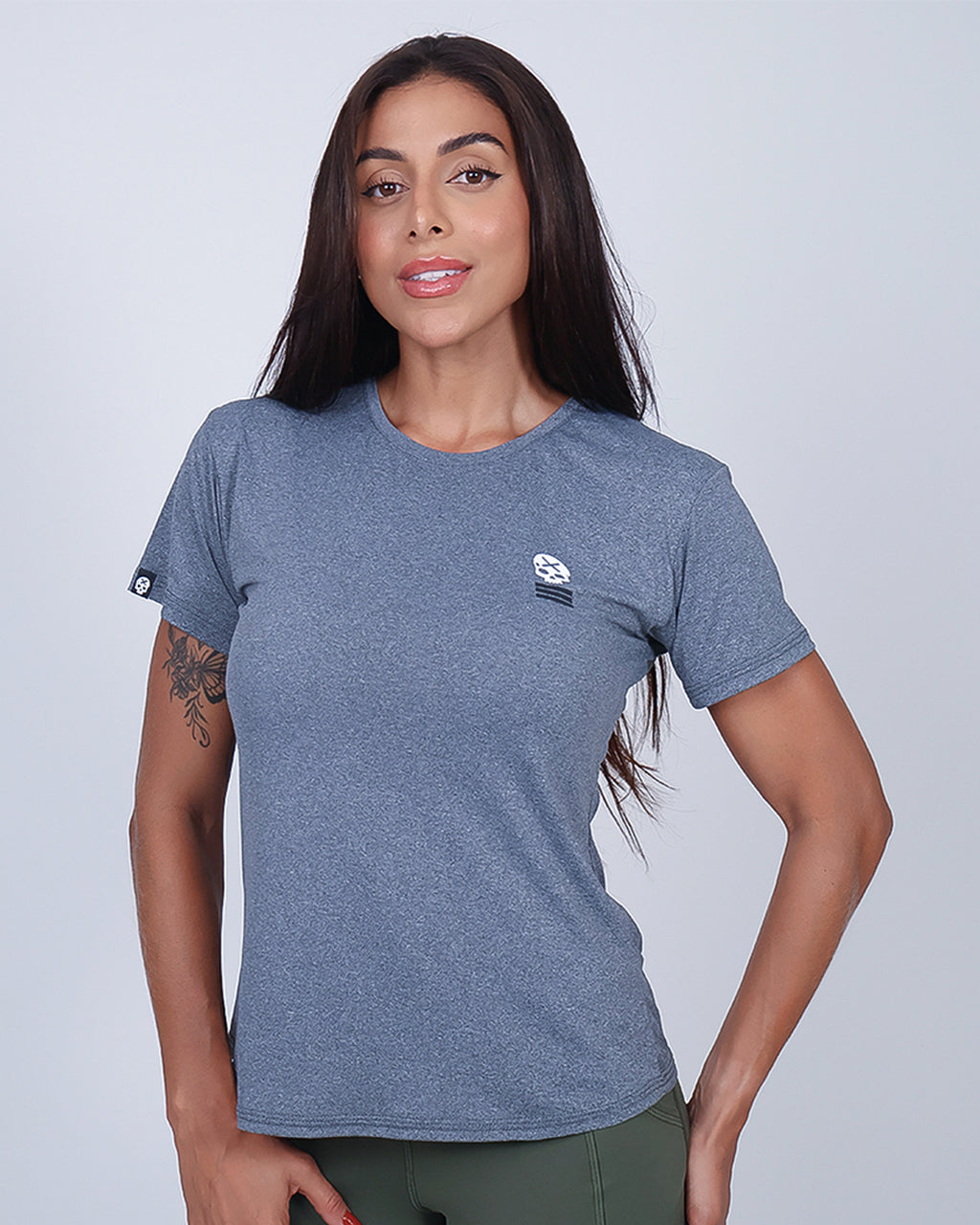Camiseta Fem Wod Life - Cinza