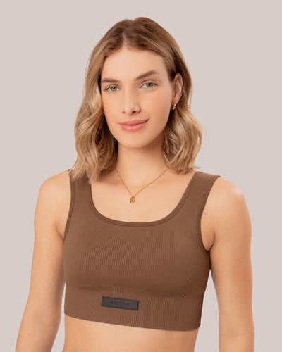 Cropped Mary - Coffee