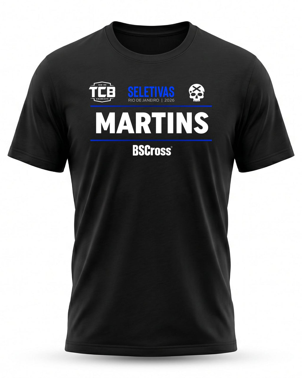 Camiseta Masculina Personalizável - Seletivas TCB Rio De Janeiro - BSCross - Preta