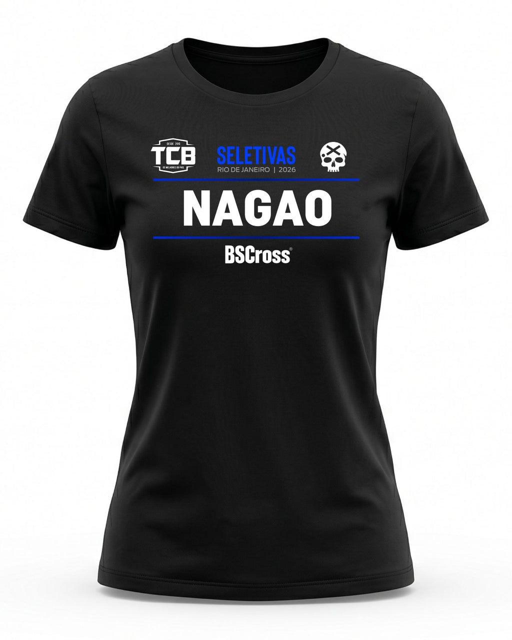 Camiseta Feminina Personalizável - Seletivas TCB Rio De Janeiro - BSCross - Preta