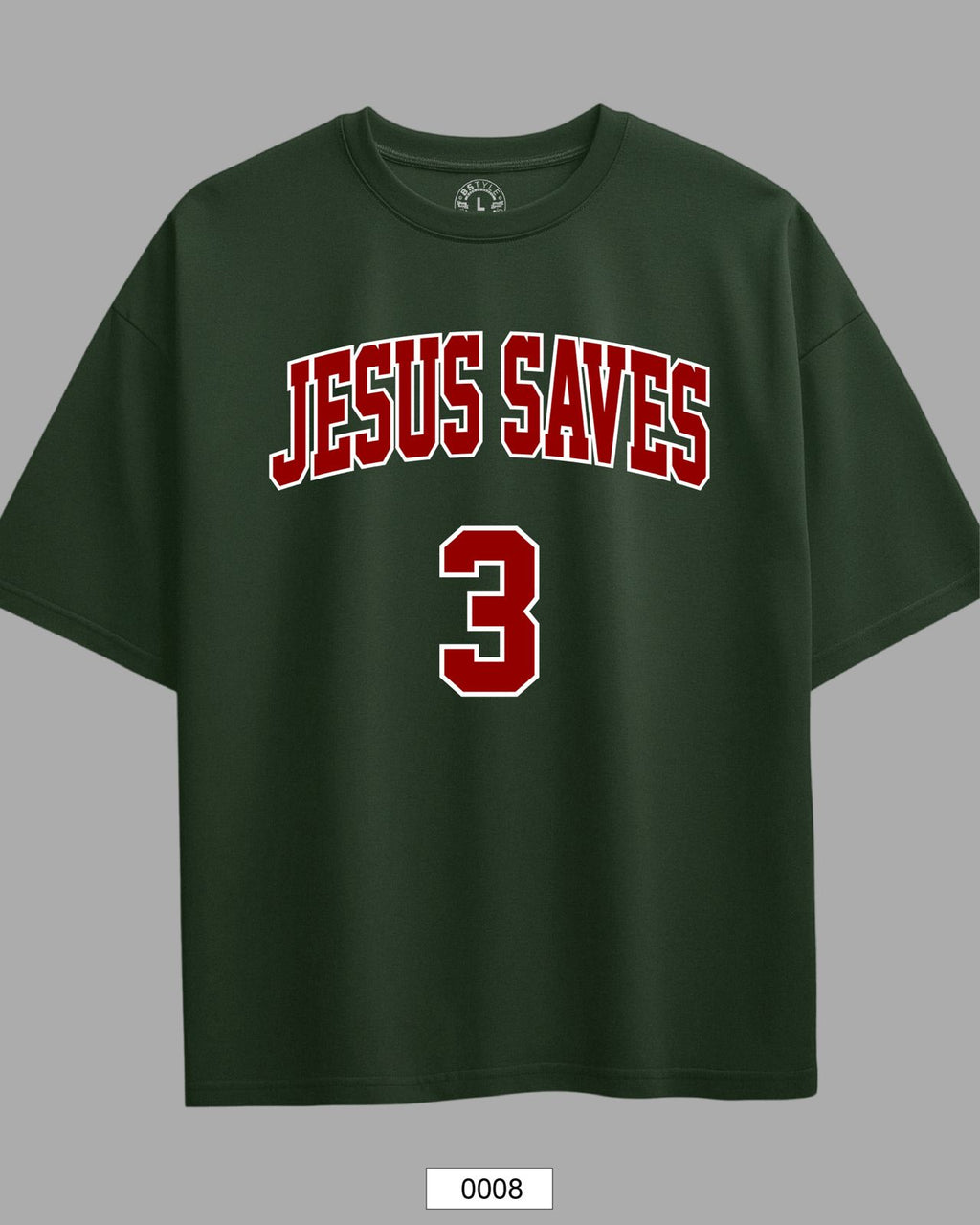 Oversized Exclusive - Jesus Saves 3.0 Verde