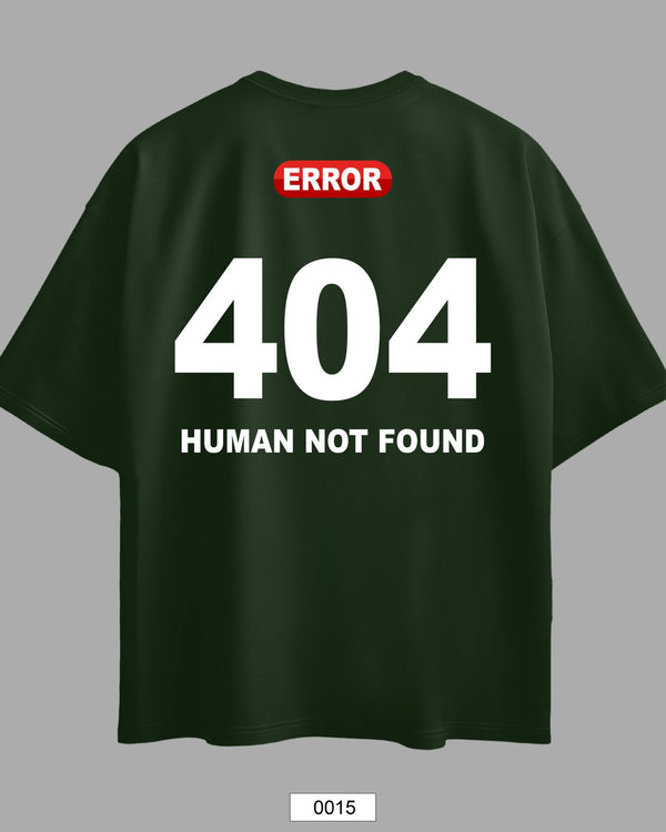 Oversized Exclusive - Error 404 Verde