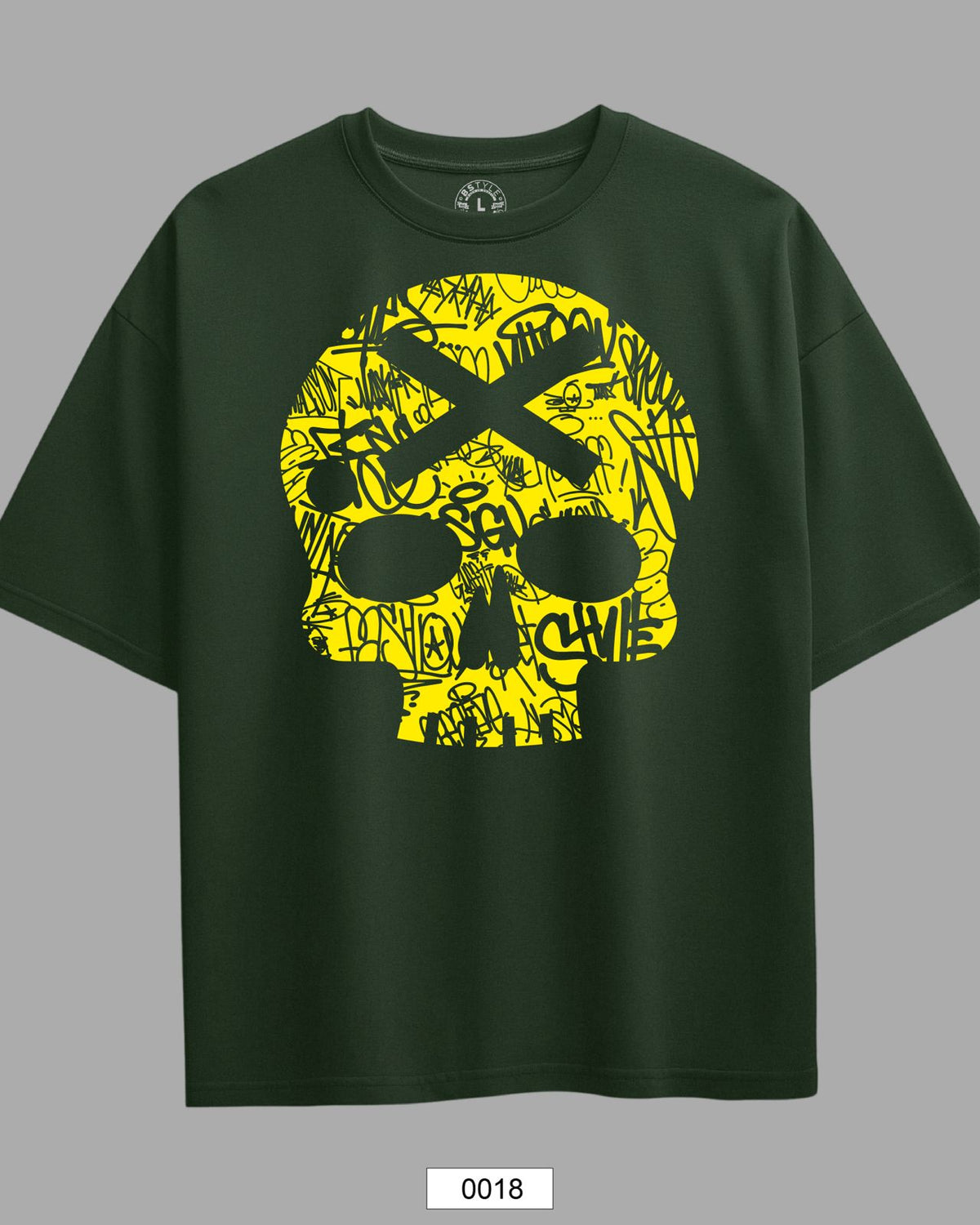 Oversized Exclusive - Yellow Skull Verde