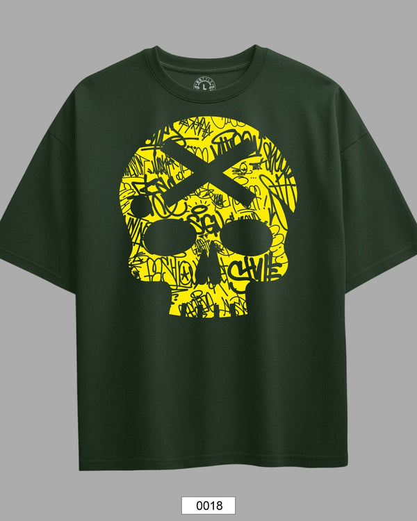 Oversized Exclusive - Yellow Skull Verde