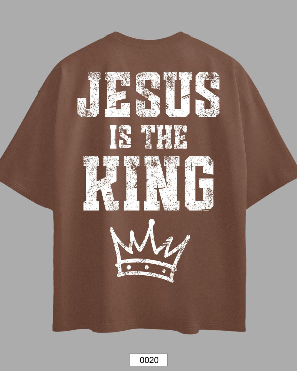Oversized Exclusive - Jesus is The King Marrom