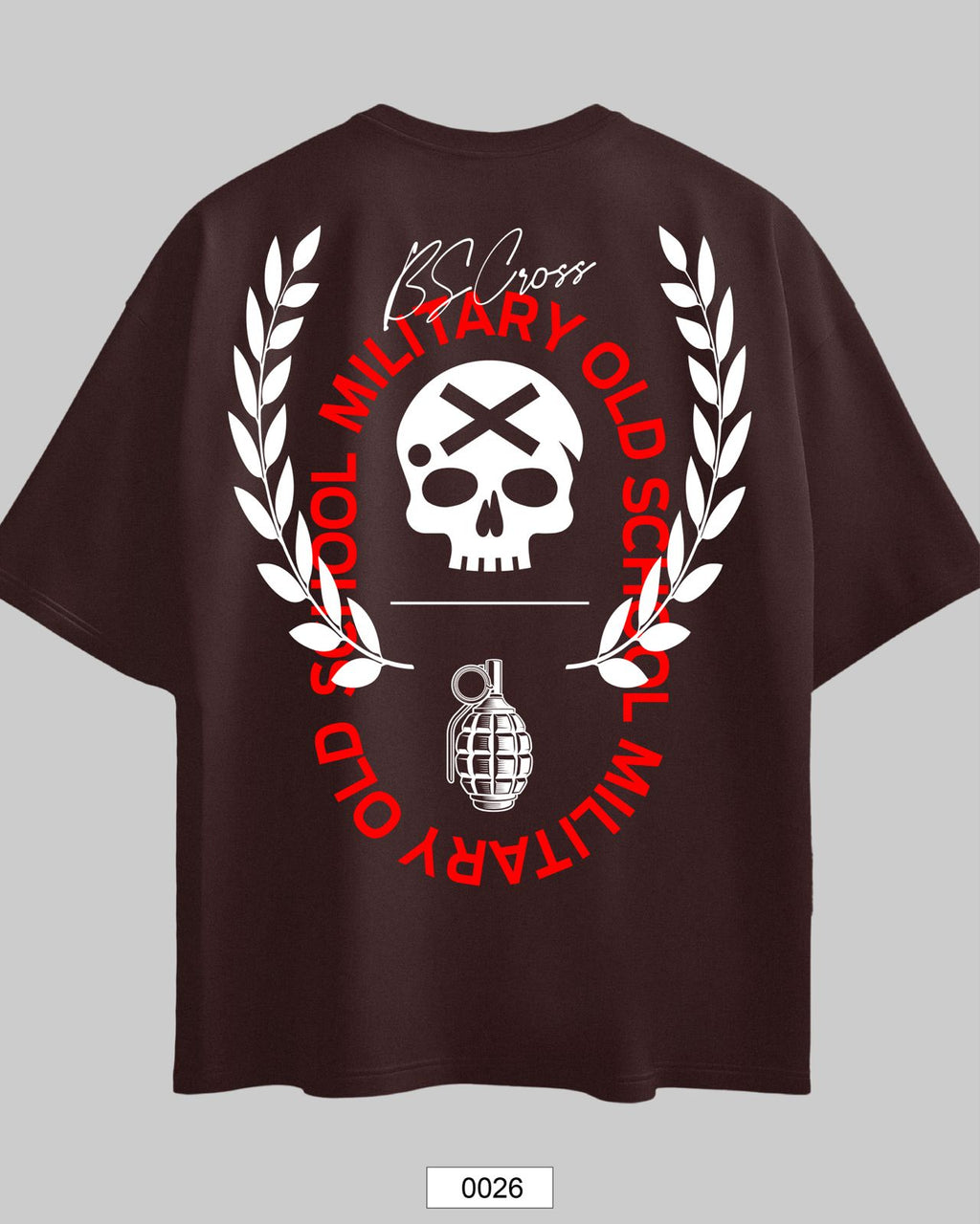 Oversized Exclusive - Military Old School Marrom