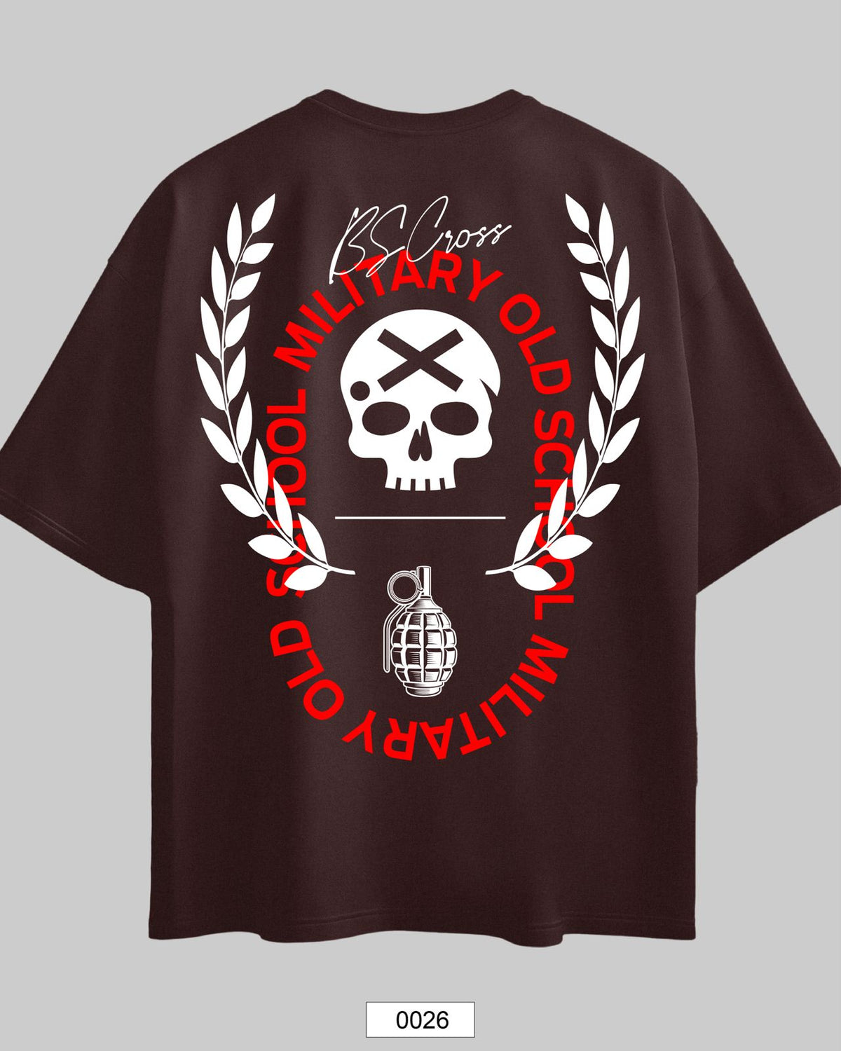 Oversized Exclusive - Military Old School Marrom